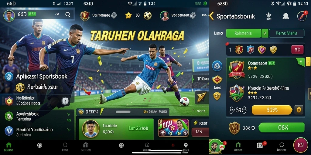 Screenshot 66D menampilkan fitur taruhan langsung yang menarik.