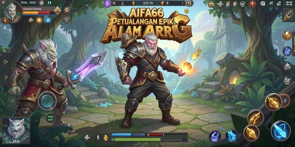 Tampilan gameplay mendebarkan di AIFA66 dengan pertempuran seru.