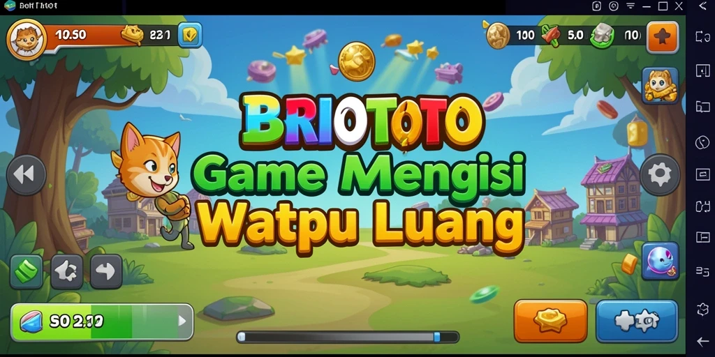 Tampilan gameplay BRIOTOTO yang menarik dengan elemen Idle.