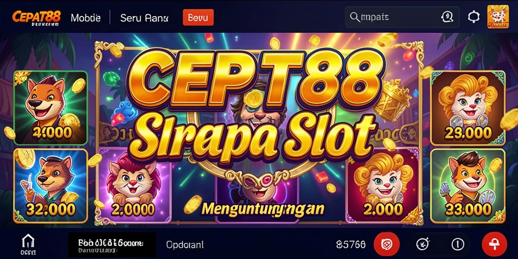 Tampilan menarik gameplay CEPAT88 dengan tema Slot yang beragam.