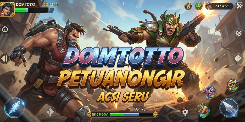 Tampilan aksi seru dalam gameplay DOMTOTO.