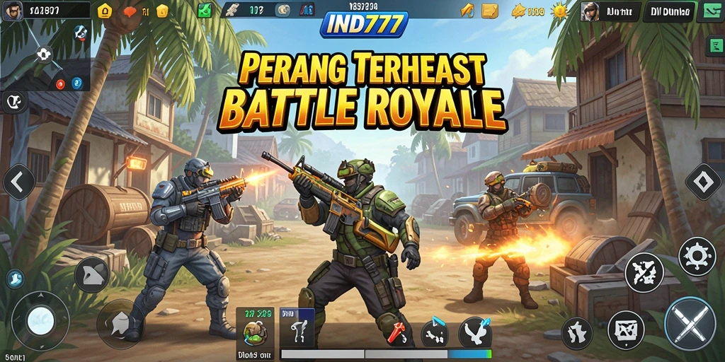 Gameplay seru dan mendebarkan di IND777 Battle Royale.