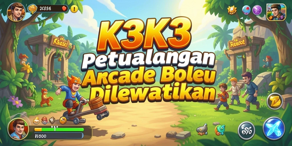 Tampilan gameplay seru dari K3K3 yang penuh petualangan.
