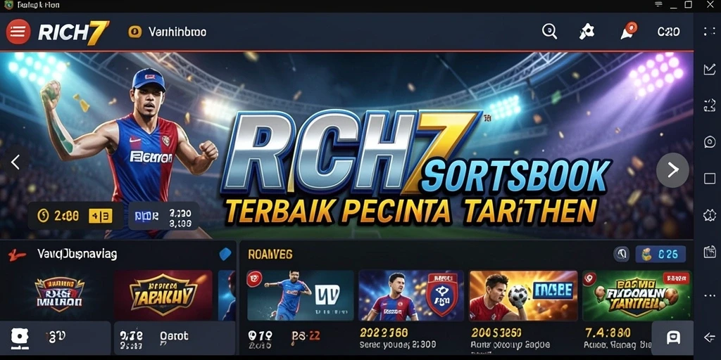 Tampilan gameplay menarik dan interaktif dari RICH7 Sportsbook.