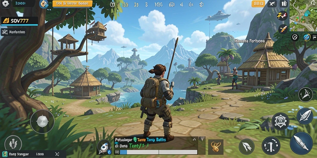 Tangkapan layar gameplay SOV777 yang menampilkan petualangan seru di dunia terbuka.