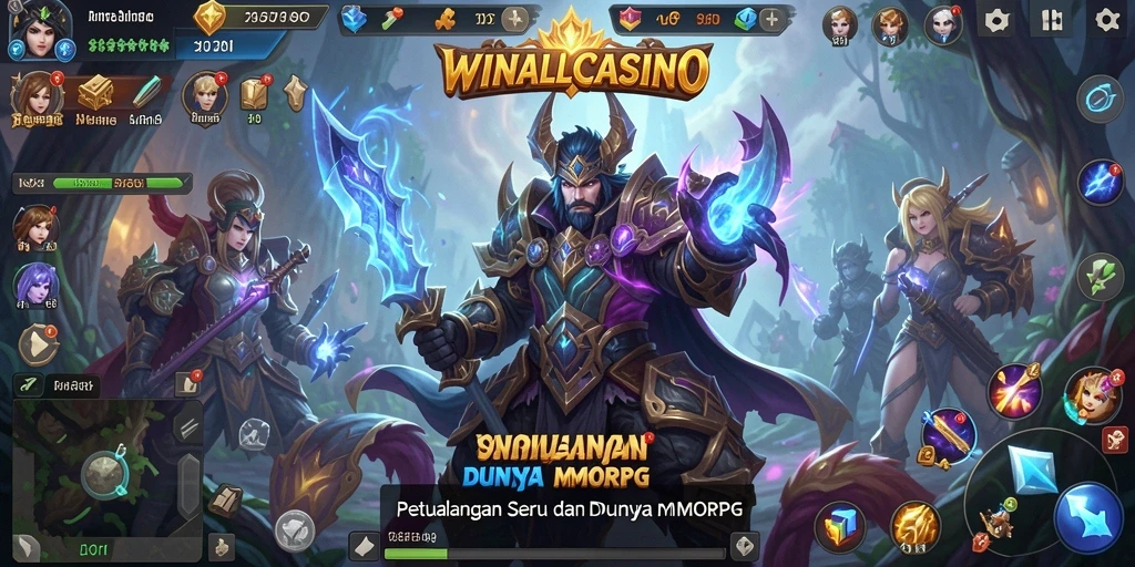 Tampilan gameplay yang menegangkan dalam WINALLCASINO dengan aksi seru.